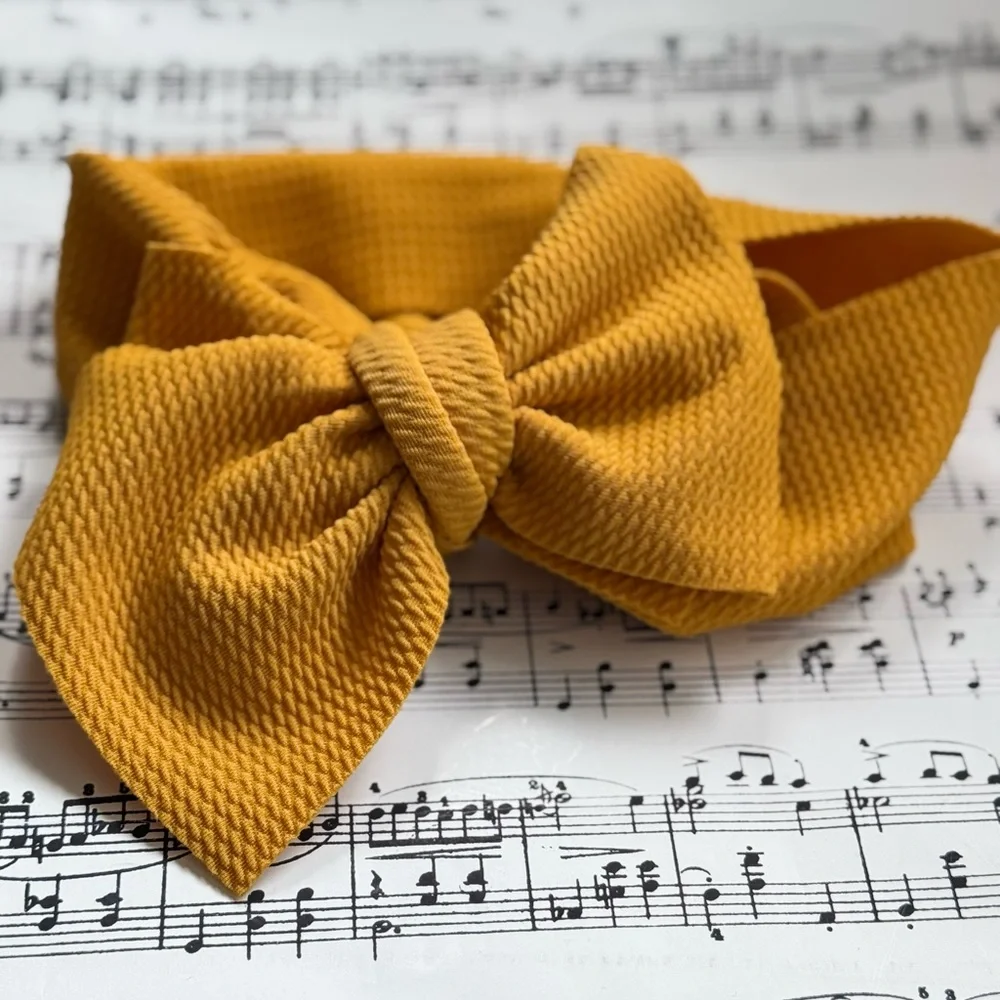Soft and Stretchy Golden Headband for Newborns to 4 Years